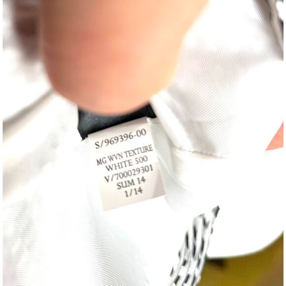 BANANA REPUBLIC BR Sleeveless Party Dress Textured Silver Black‎ Fit Flare Sz 6 - Picture 9 of 9